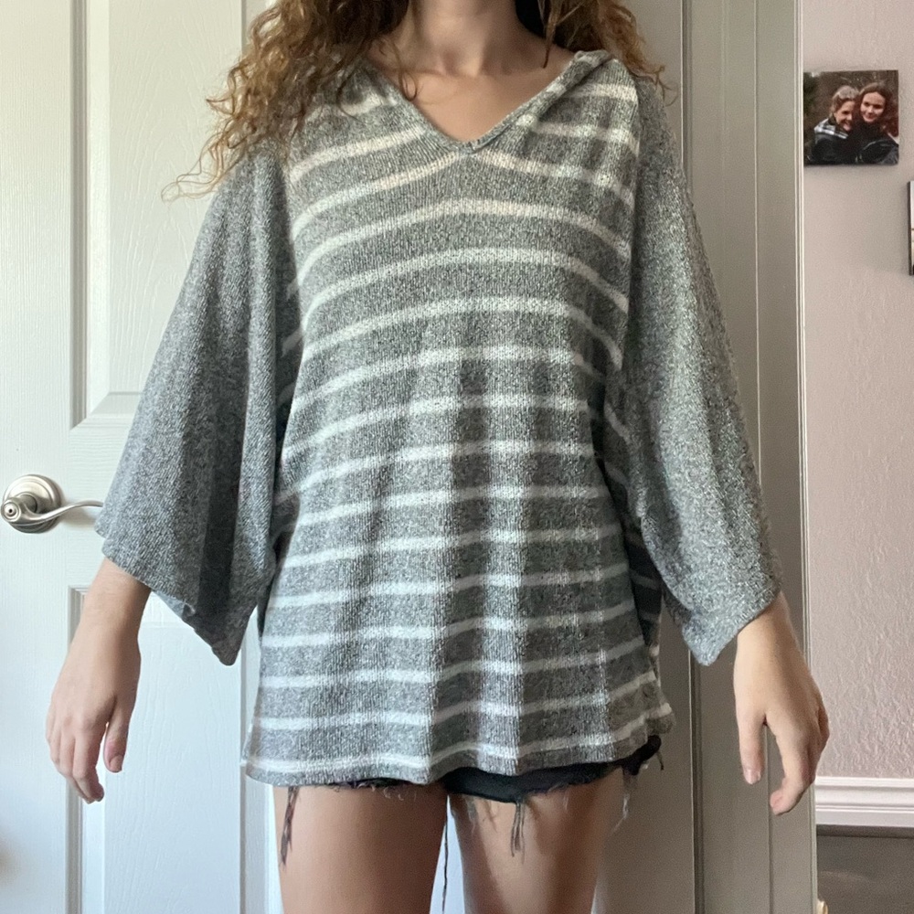 Lazy Sundays Striped Hooded Sweater - Picture 10 of 11